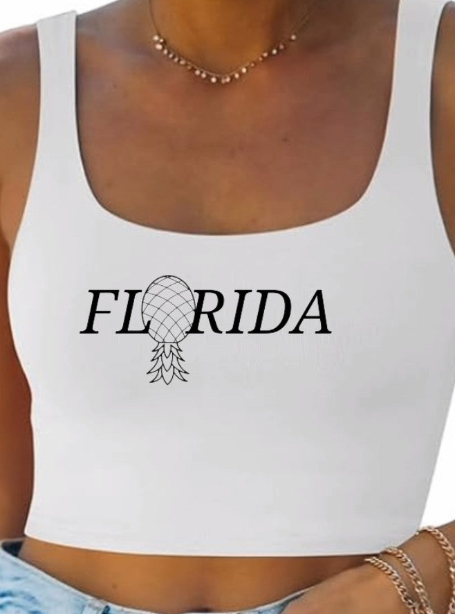FLORIDA LIFESTYLER WOMEN'S CROP TANK
