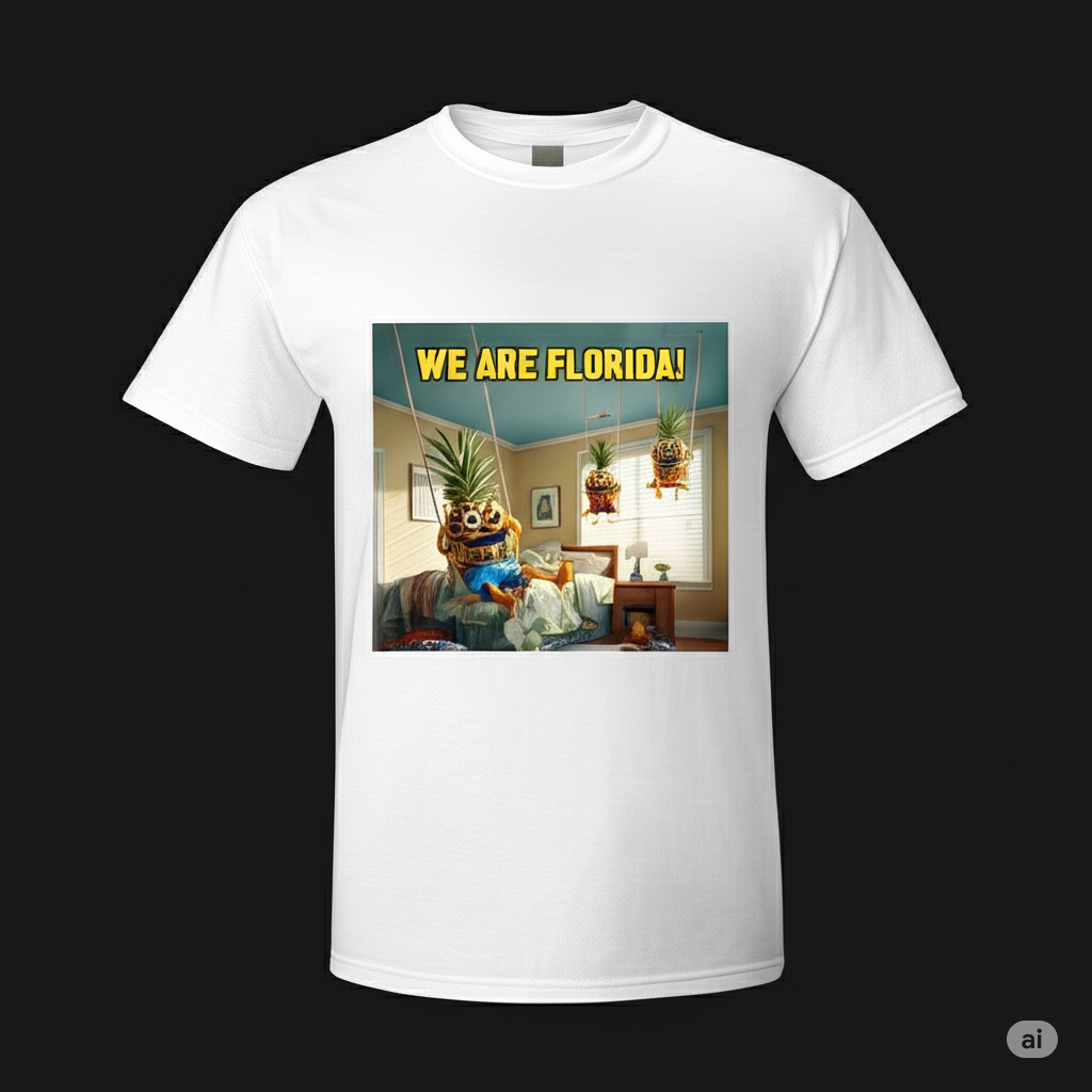 "WE ARE FLORIDA " Swinging Pineapples Collector's Tee
