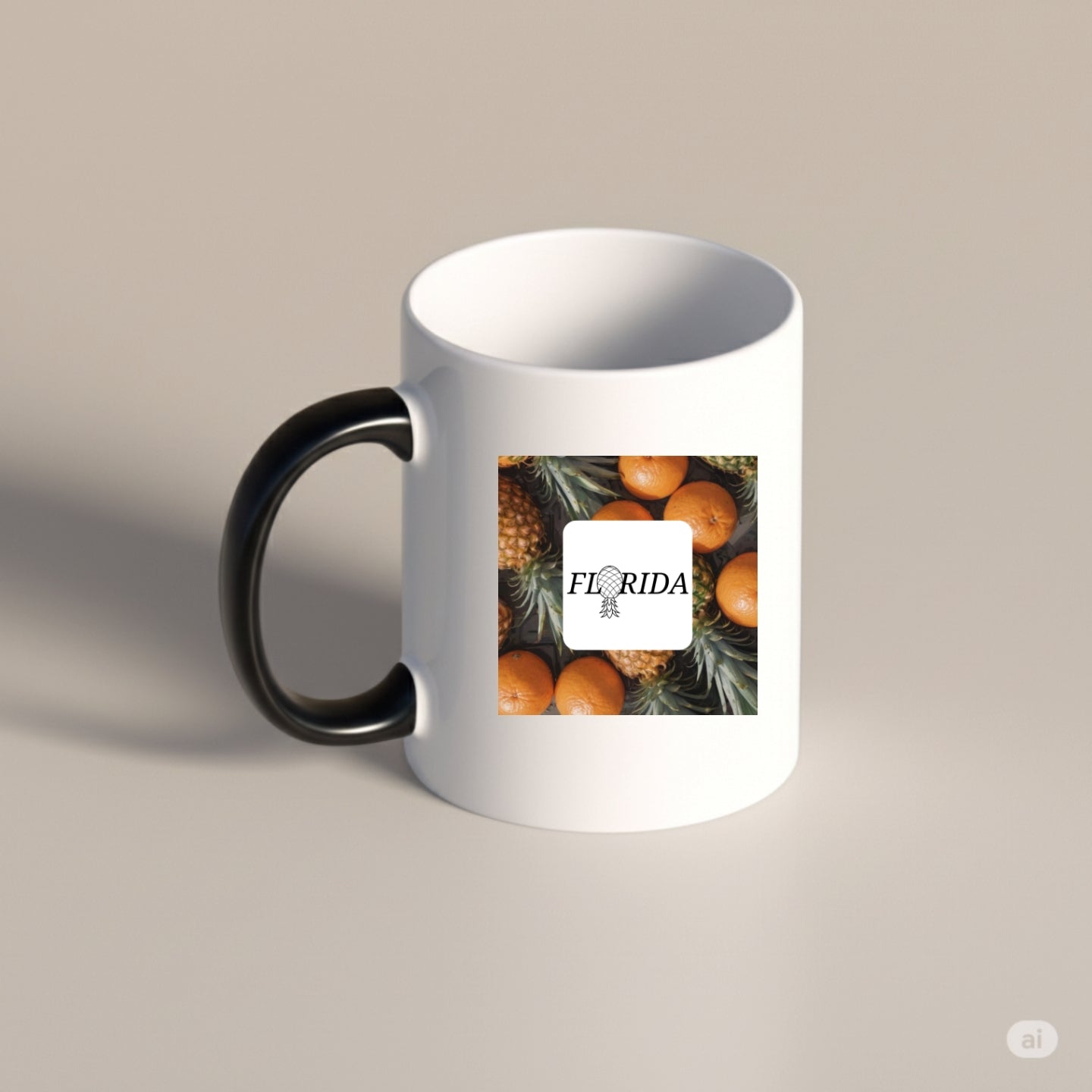 FLORIDA LIFESTYLER PINEAPPLES & ORANGES COLLECTORS MUG